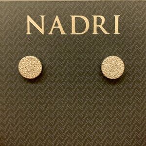 COPY - NWOT NADRI CZ Pavé Disc Stud Earrings
